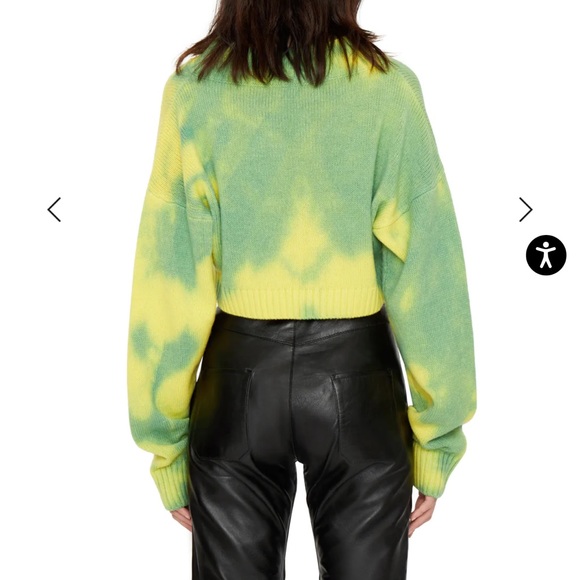 ‼️SOLD‼️Guizio Tie-Dye Knit Safety Pin Cardigan - XS-S - Picture 5 of 6